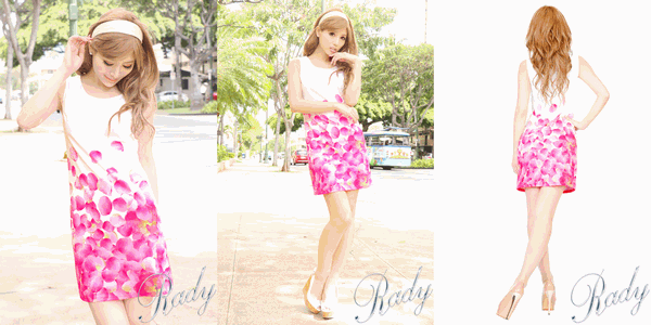 花びらスムースワンピース Rady